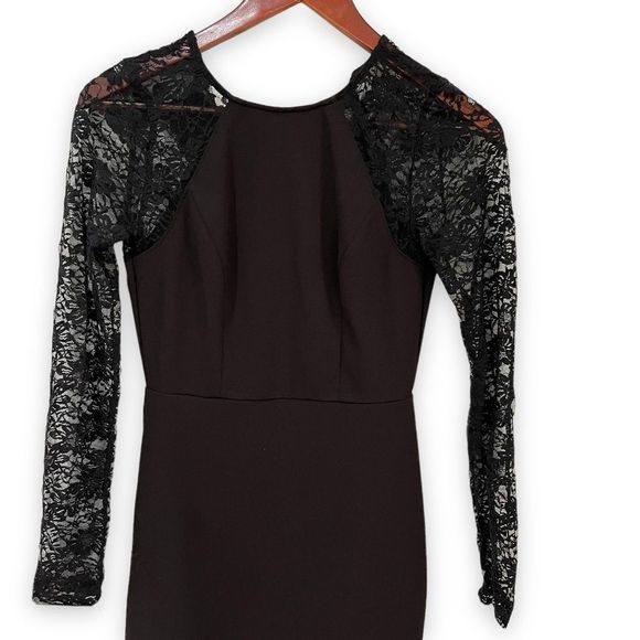 Emerald Sundae black dress with lace sleeve size small - Picture 1 of 10